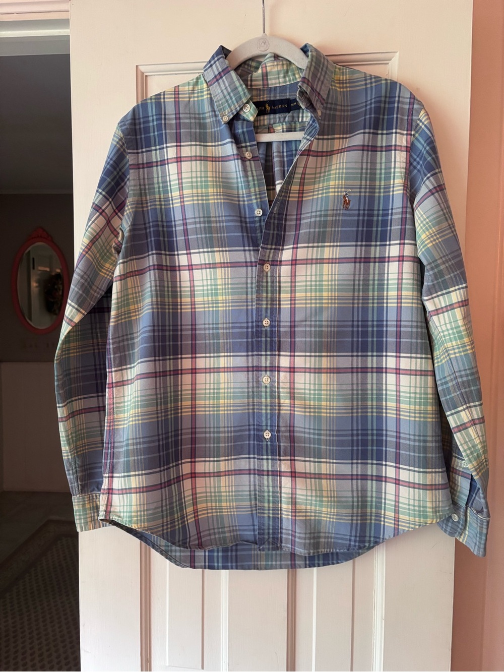 Ralph Lauren Multicolor Blue Plaid Button-Down Shirt